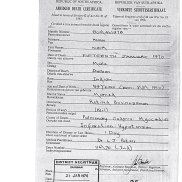 Noor Khan Death Certificate